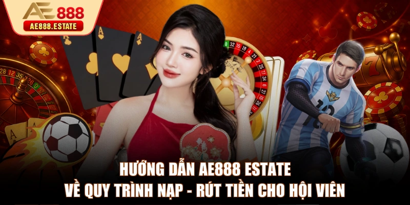 Hướng dẫn AE888 estate về quy trình nạp - rút tiền cho hội viên